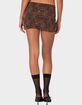 EDIKTED Edin Leopard Print Mesh Mini Skirt image number 5