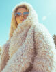 RSQ Womens Long Fur Hooded Jacket image number 5