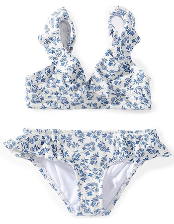 RAISINS Day Dreamer Girls Texture Ruffle Triangle Top Bikini Set Primary Image