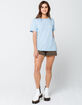 CHAMPION Womens Light Blue Boyfriend Tee image number 4