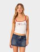 EDIKTED LA Lover Rhinestone Tank Top image number 1