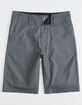 VOLCOM Frickin Static Dark Gray Boys Hybrid Shorts image number 1