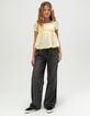 RSQ Girls 67 Eyelet Patch Wide Leg Jeans image number 2