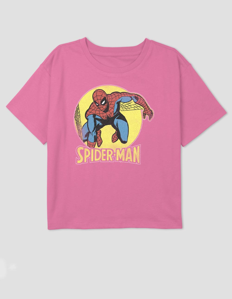 SPIDER-MAN Retro Girls Crop Tee image number 0