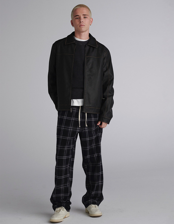 RSQ Mens Vegan Leather Jacket Primary Image