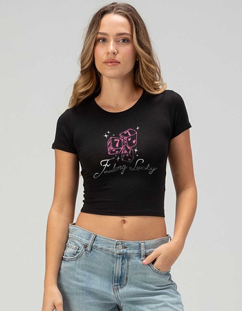 DICE 777 Feeling Lucky Womens Baby Tee Primary Image