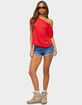 EDIKTED Amora Off Shoulder Sheer Top image number 5