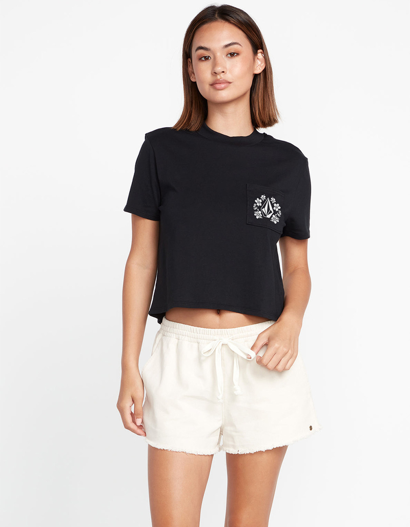 VOLCOM Pocket Dial Womens Crop Pocket Tee image number 1
