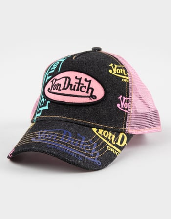 VON DUTCH Tagged Trucker Hat Primary Image