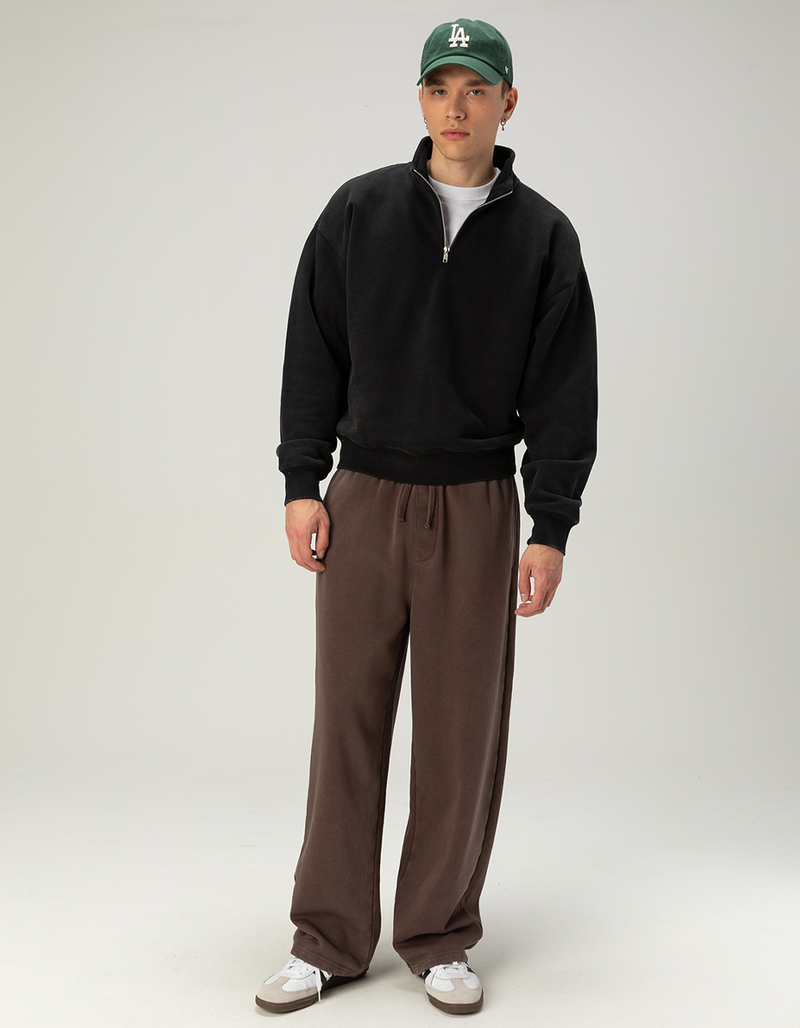 RSQ Mens Quarter Zip Oversized Sweatshirt image number 3