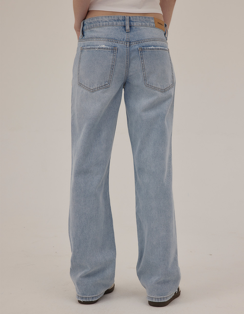 RSQ Womens Low Rise Loose Straight Jeans image number 3