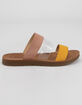SODA 3 Strap Womens Clear Slide Sandals image number 3