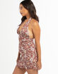 RSQ Floral Satin Halter Dress image number 2