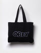 OBEY Outline Canvas Tote Bag image number 1