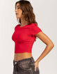 BOZZOLO Womens Cropped Tee image number 3