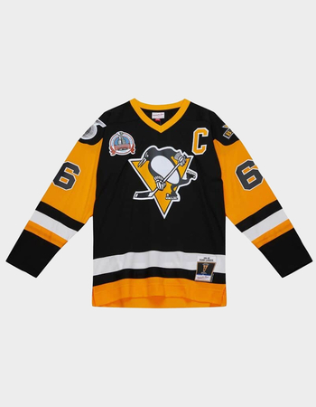 MITCHELL & NESS Blue Line Mario Lemieux Pittsburgh Penguins 1991 Mens Hockey Jersey Primary Image