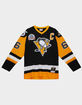 MITCHELL & NESS Blue Line Mario Lemieux Pittsburgh Penguins 1991 Mens Hockey Jersey image number 1