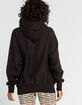 CHAMPION Reverse Weave Womens Black Oversized Hoodie image number 4