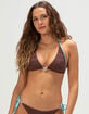 FULL TILT Texture Tall Triangle Bikini Top image number 2