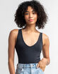 FREE PEOPLE Washed Seamless Graphite Bodysuit image number 1