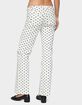 EDIKTED Romily Polka Dot Low Rise Jeans image number 3