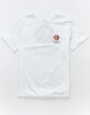BRIXTON Rival Line Mens White T-Shirt image number 2