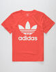ADIDAS Trefoil Red & White Boys T-Shirt image number 1