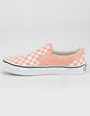 VANS Checkerboard Classic Slip-On Juniors Shoes image number 4