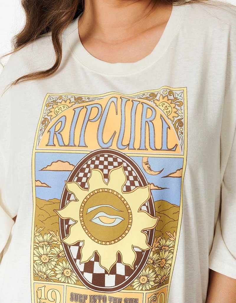 RIP CURL Sun Club Heritage Womens Oversized Tee image number 2