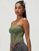 BDG Urban Outfitters Womens Ruched Bandeau Top image number 3