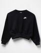NIKE Sportswear Club Fleece Girls Boxy Crewneck Sweatshirt image number 2