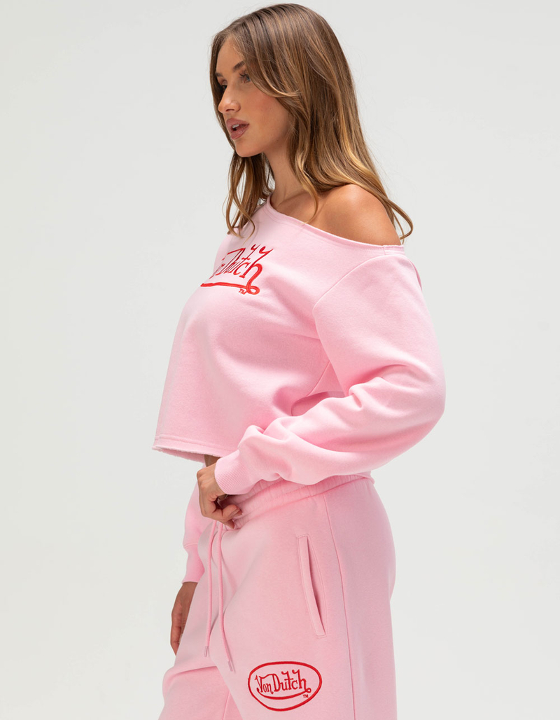 VON DUTCH Off The Shoulder Womens Sweatshirt image number 2