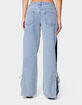 EDIKTED Contrast Split Washed Jeans image number 5