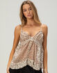 BDG Urban Outfitters Clara Womens Ruffle Babydoll Top image number 1