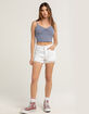 RSQ Womens Vintage High Rise Shorts image number 5