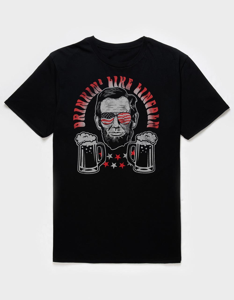 BEER Drinkin' Like Lincoln Unisex Tee image number 0