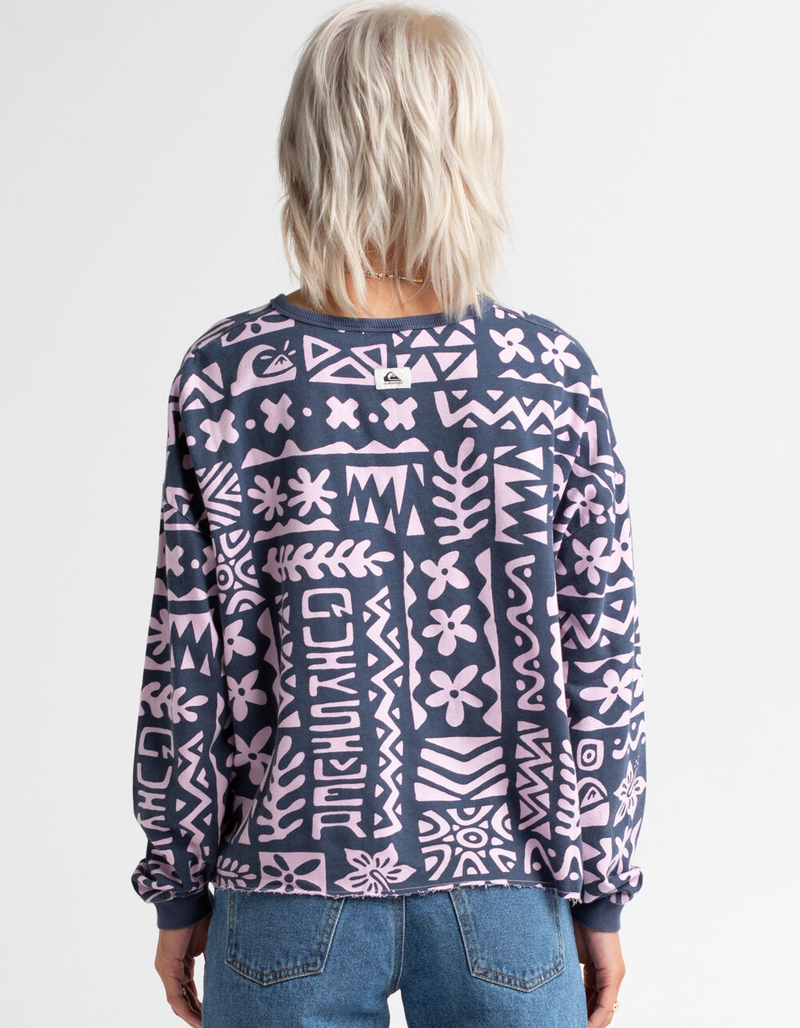 QUIKSILVER Sunset Spot Womens Henley Crewneck Sweatshirt image number 2