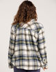 LOVE TREE Plaid Womens Boyfriend Flannel image number 3