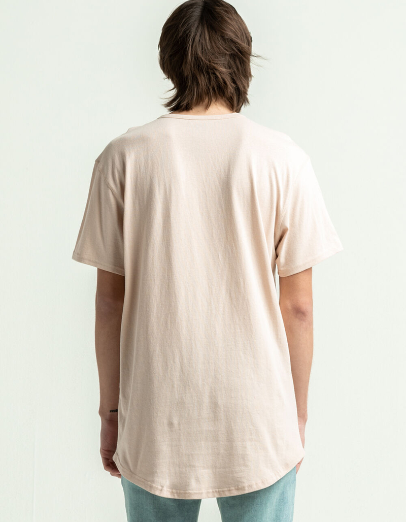 RSQ Mens Dusty Pink Tall Pocket Tee image number 3