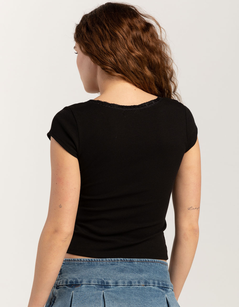 HEART & HIPS Rosette Womens Tee image number 3