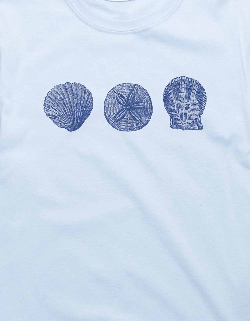 SHELL Blue Beach Seashells Unisex Tee image number 1