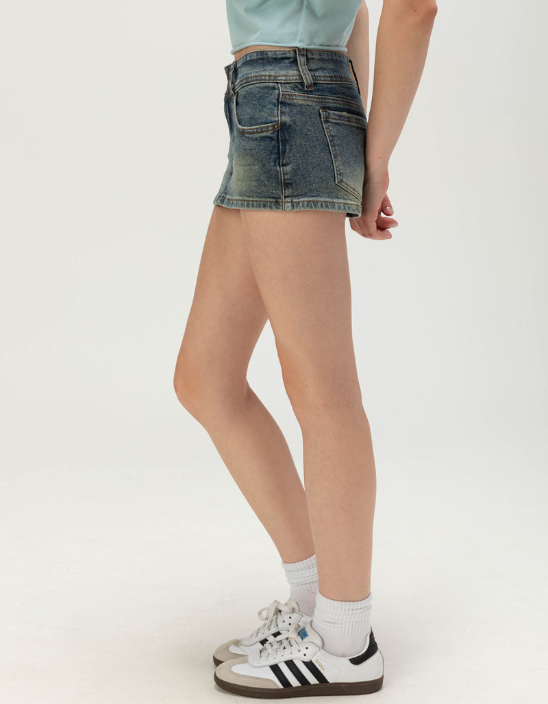 RSQ Womens Low Rise Denim Mini Skort image number 2