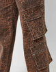TRUE RELIGION Bobbi Big T Womens Leopard Print Cargo Jeans image number 5
