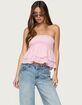EDIKTED Toria Ruffled Eyelet Strapless Top image number 4