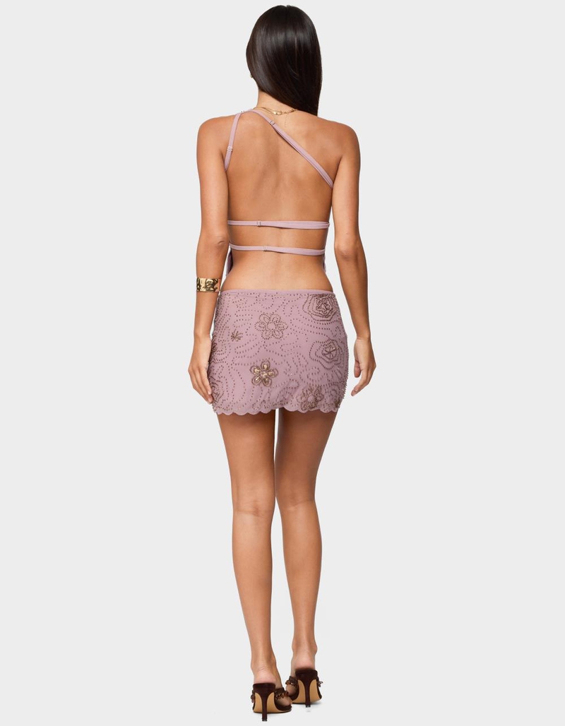 EDIKTED Astrid Beaded Mini Skirt image number 3