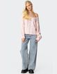 EDIKTED Inga Oversized Cable Knit Sweater image number 3