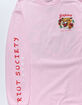 RIOT SOCIETY Tiger Aloha Pink Mens T-Shirt image number 2