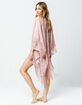 DO EVERYTHING IN LOVE Lace Pink Womens Kimono image number 2