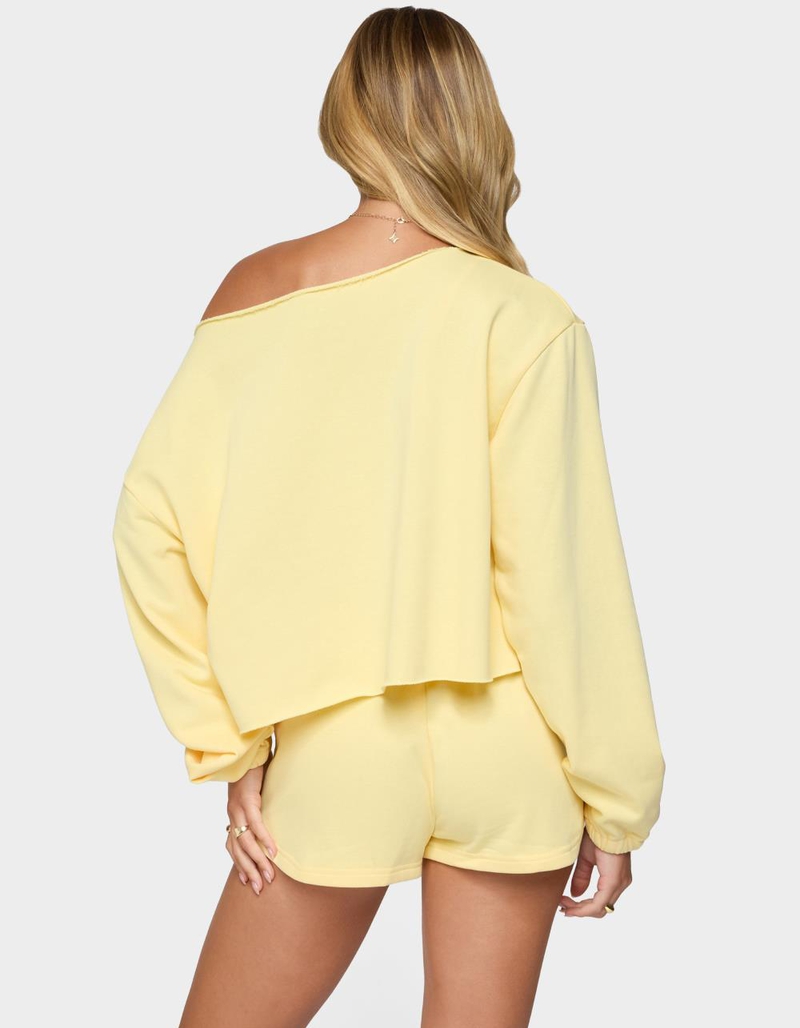 EDIKTED Kordelia Off Shoulder Sweatshirt image number 2