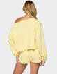 EDIKTED Kordelia Off Shoulder Sweatshirt image number 3